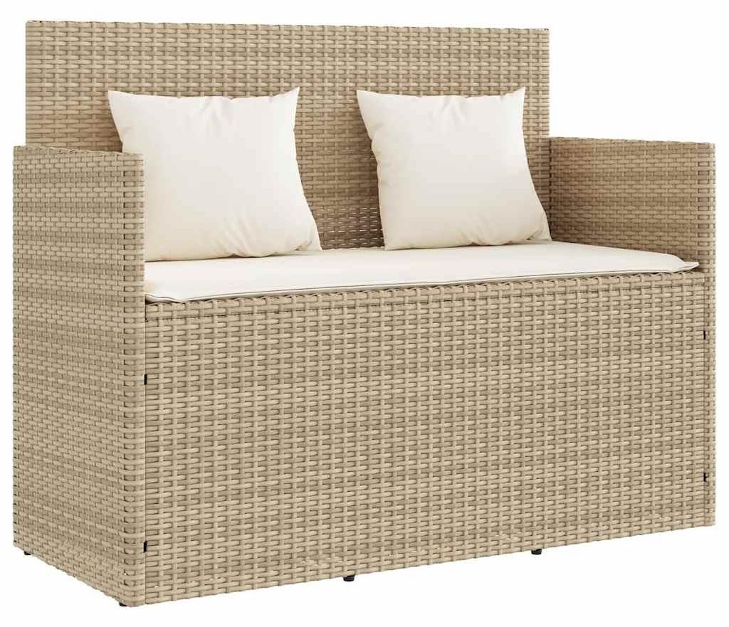 VidaXL 365764, Kremowy, Rotang, Stal, 110 kg, Dorośli i Zdjęcie produktu 