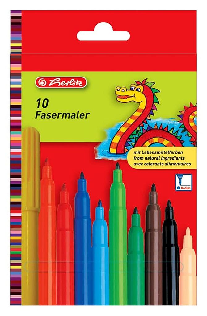 Herlitz Fasermaler 10er 4008118649131 Produktbild 