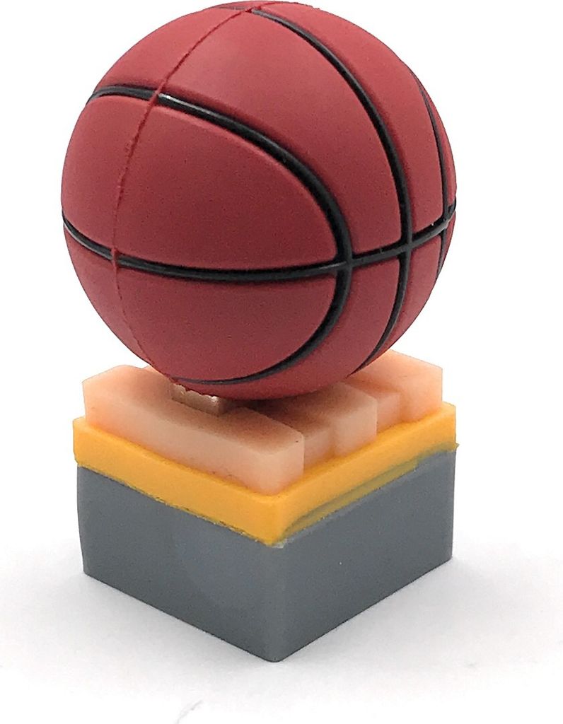 Onlineworld2013 Basketball Ball auf Spielfläche Sport Mannschaft Funny USB Stick 64 GB USB 3.0