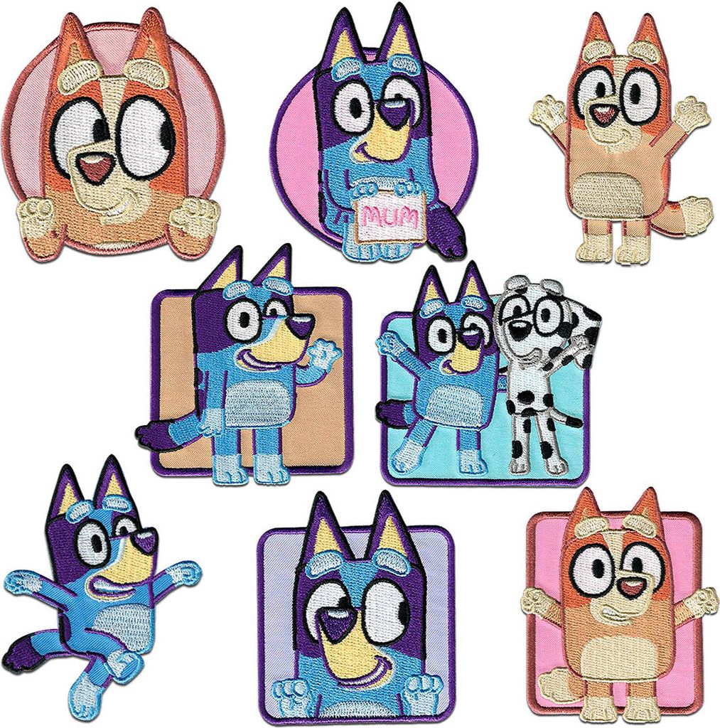 Comercial Mercera Bluey © - nažehľovacie nášivky, Obrázok produktu 