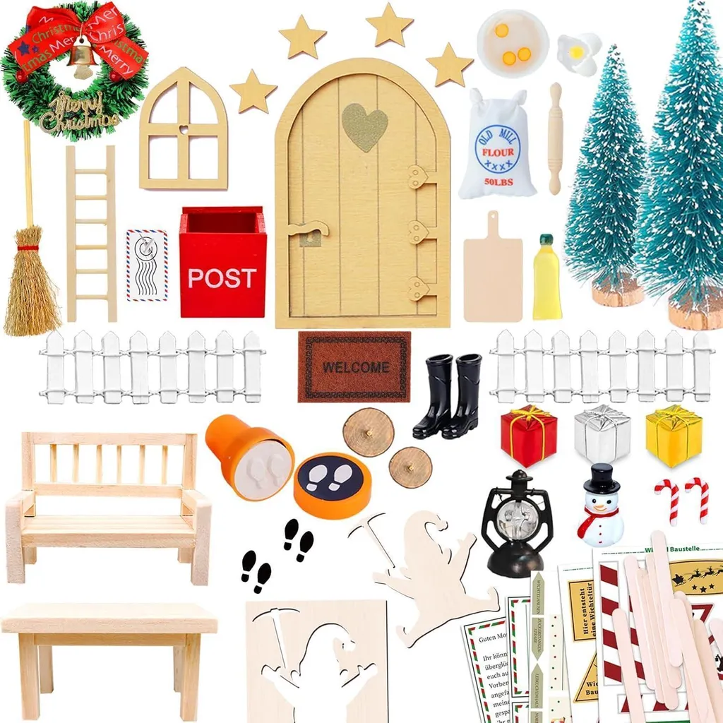 Installez une Porte de Lutin Magique pour Noël - Pack de 52 Décorations