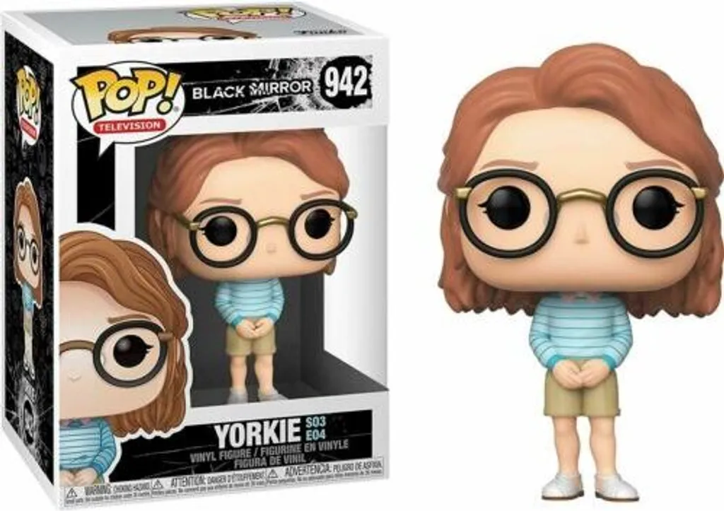 Funko Pop Yorkie 942 Black Mirror Figurine Vinyle Durable Finition de Qualité