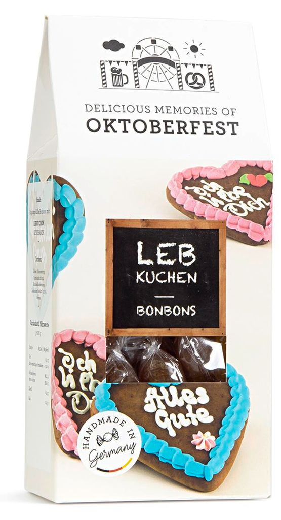 Edel Bonbons mit süßem Lebkuchen Geschmack in einer Produktbild 
