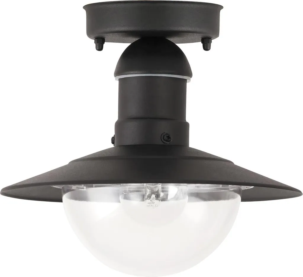 Luminaire extérieur noir Oslo Rabalux IP44 avec diffuseur en verre clair