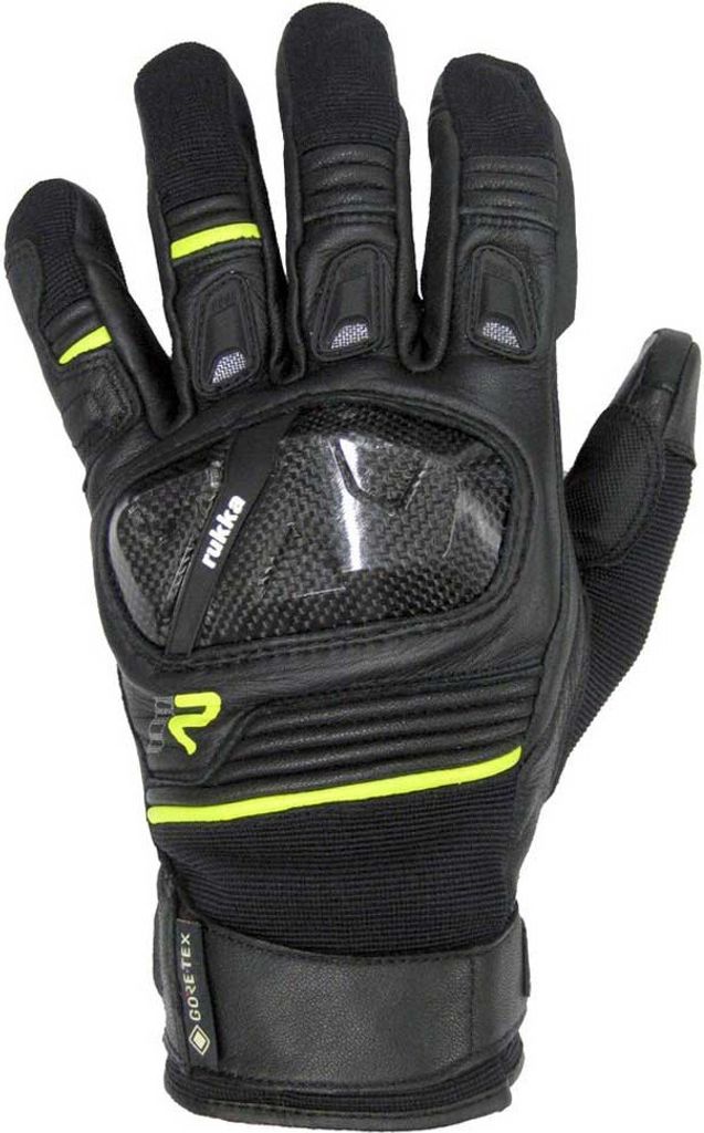 Rukka Ceres 2.0 Gore-Tex Motorradhandschuhe, schwarz/gelb, 7