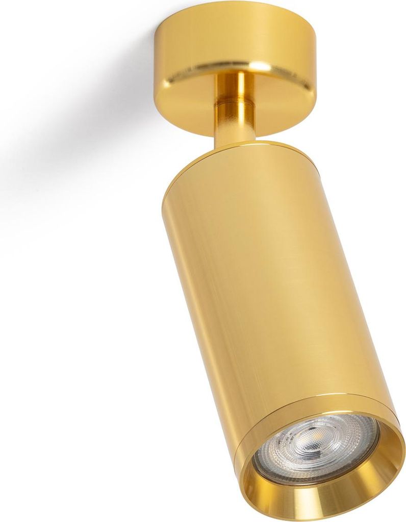 Strahler-Lampenfassung Aluminium für GU10 Glühbirnen Quartz Gold