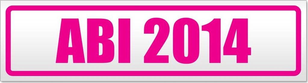 Abi Motiv 2014 Magnetschild Schild magnetisch