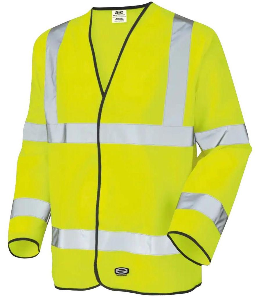 Sir Safety SPACE JACKET Warnschutzweste mit Reflexstreifen EN ISO 20471 Klasse 3, XL, HI-VIS GELB