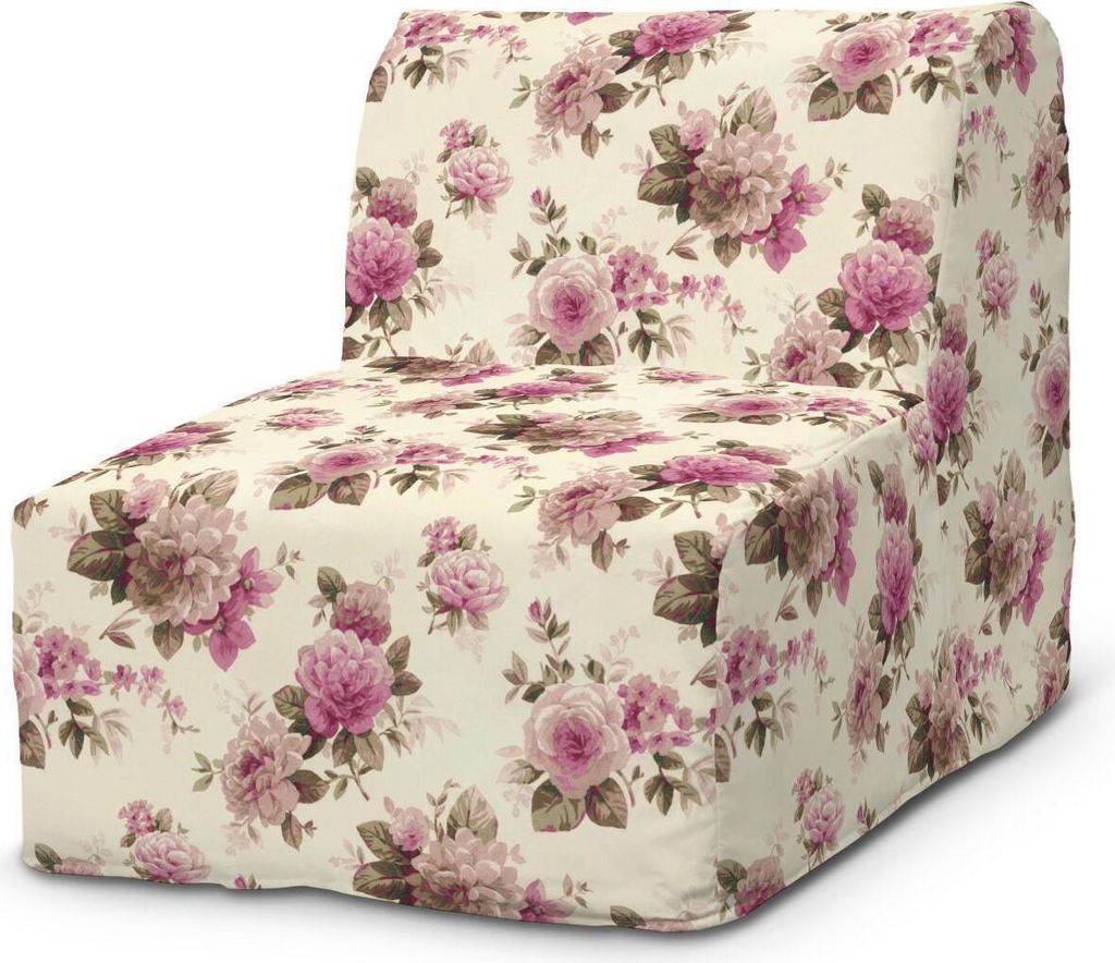 Dekoria Bezug für Lycksele Sessel, beige- rosa, Bezug für Lycksele Sessel