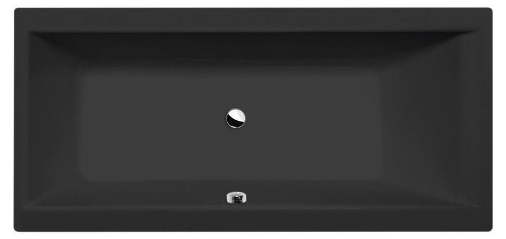 CLEO Rechteckwanne 160x75x48cm, schwarz matt Produktbild 