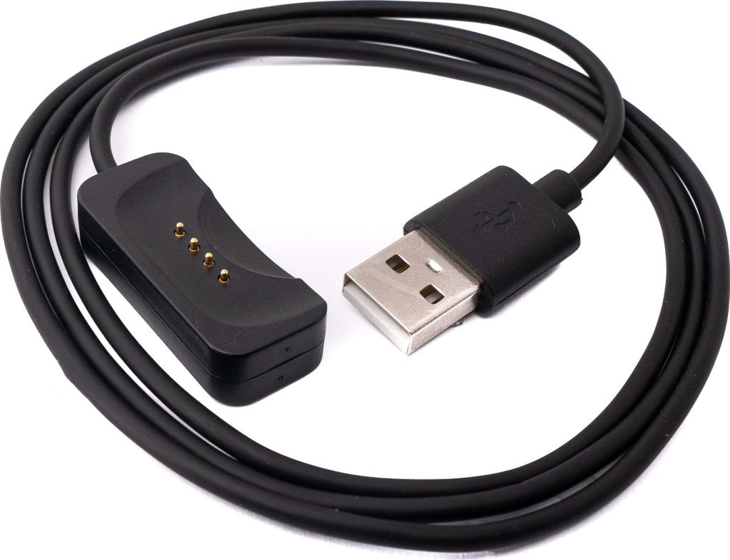 USB 2.0 Kabel 100 cm für Oppo Watch 4 3 2 1 pro SE für OnePlus Watch 2 Smartwatch in Schwarz