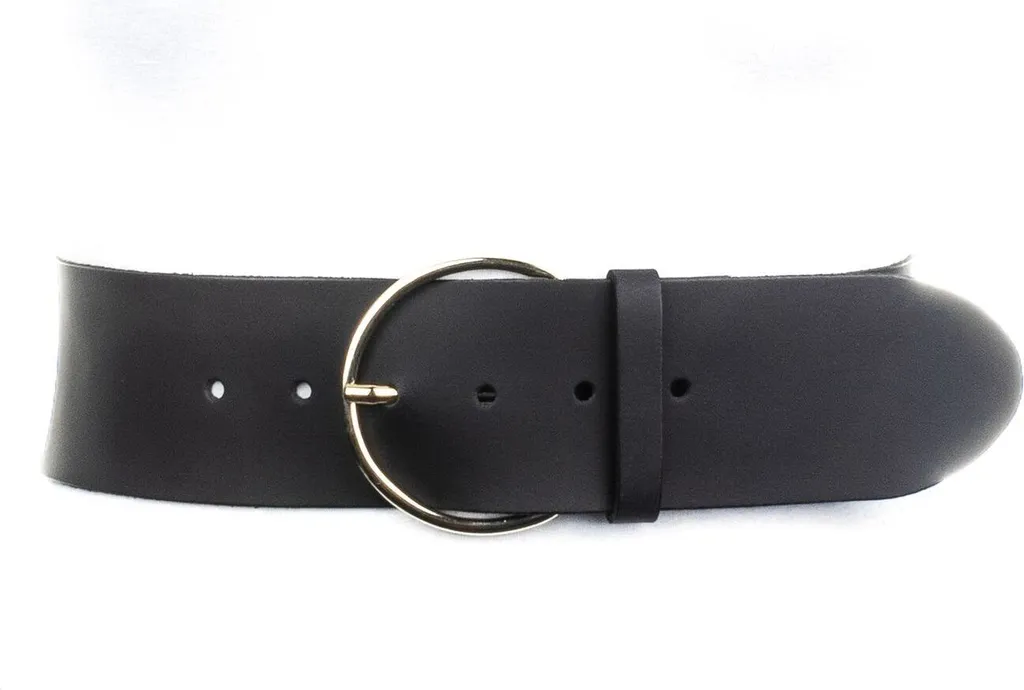 Vanzetti Pelle cintura Fashion Women's Belt W85 Black nero