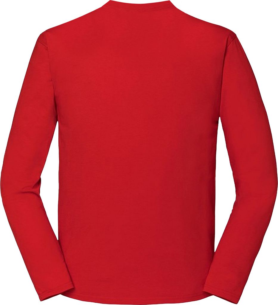 Fruit of the Loom - "Iconic 195 Premium" T-Shirt für Herren Langärmlig RW8968 (S) (Rot)