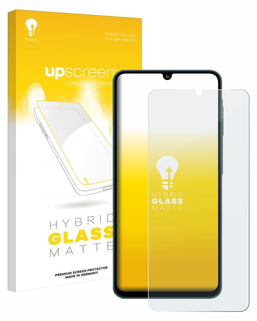 upscreen Entspiegelungs Schutzglas für Samsung Galaxy F07 Schutzfolie Panzer Folie Glas Display Schutz matt