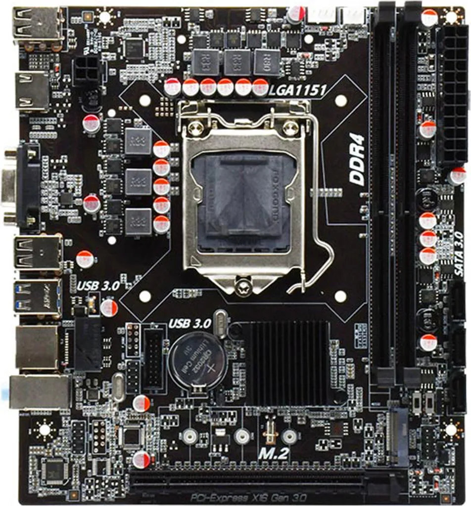 Carte Mère H310B4 DDR4 LGA1151 avec Double Slot M.2 et SATA 3.0