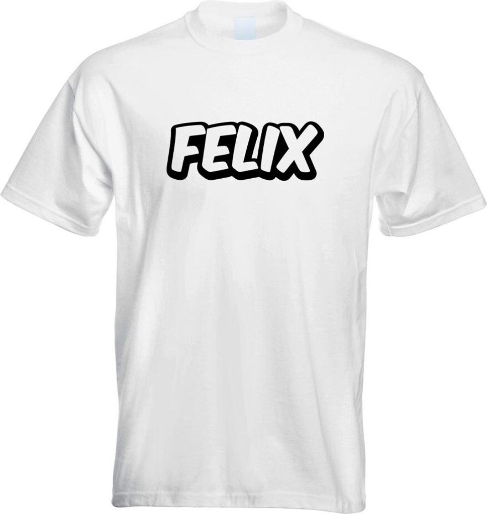 Kiwistar - T-Shirt - Weiss - Felix Vorname Jungen Motiv Bedruckt Funshirt Design Print - mit Motiv Bedruckt - Funshirt Design - Sport - Freizeit - ...