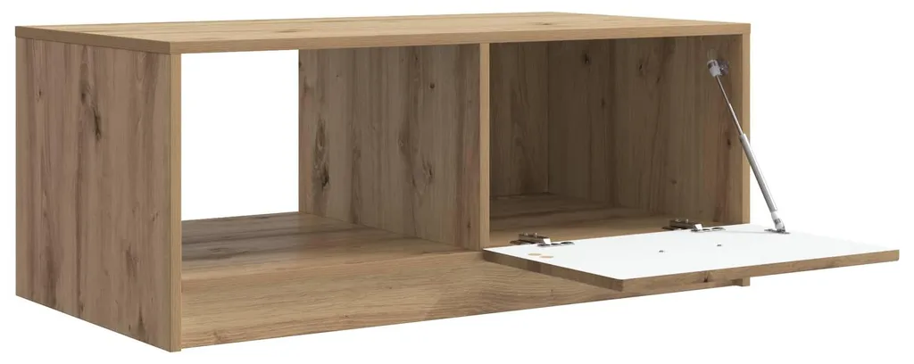 Table basse gain de temps pour salon ordonné en chêne Artisan - 3