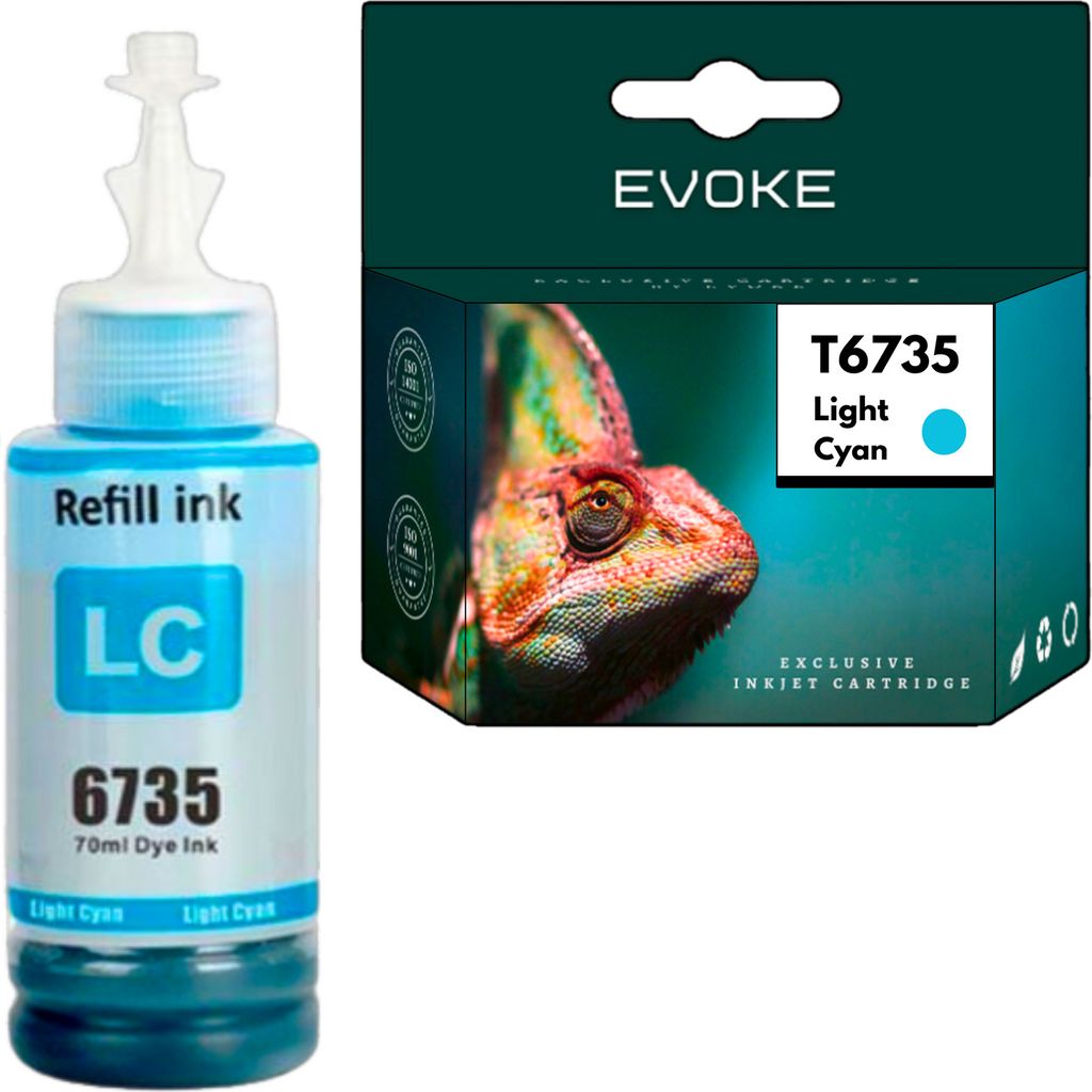 Patrone für Epson T6735 T6735LC ️️ ECOTANK L800 L805 L810 L850 L1800 ️