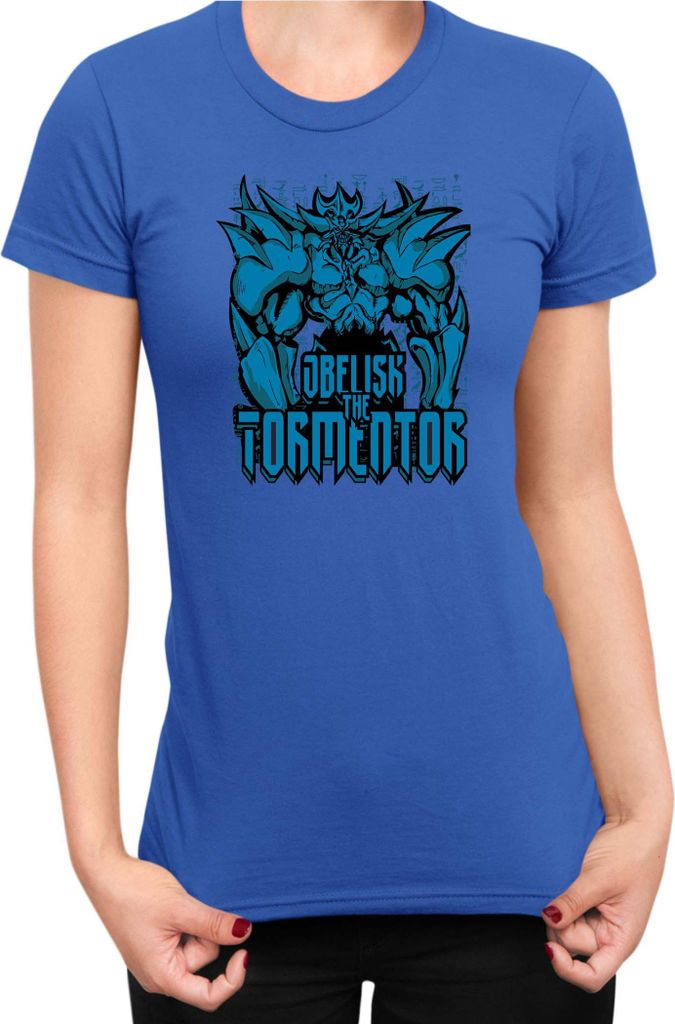 Damen T-Shirt Japan Manga Anime Comics Yu Gi 029, Lady L / Blau