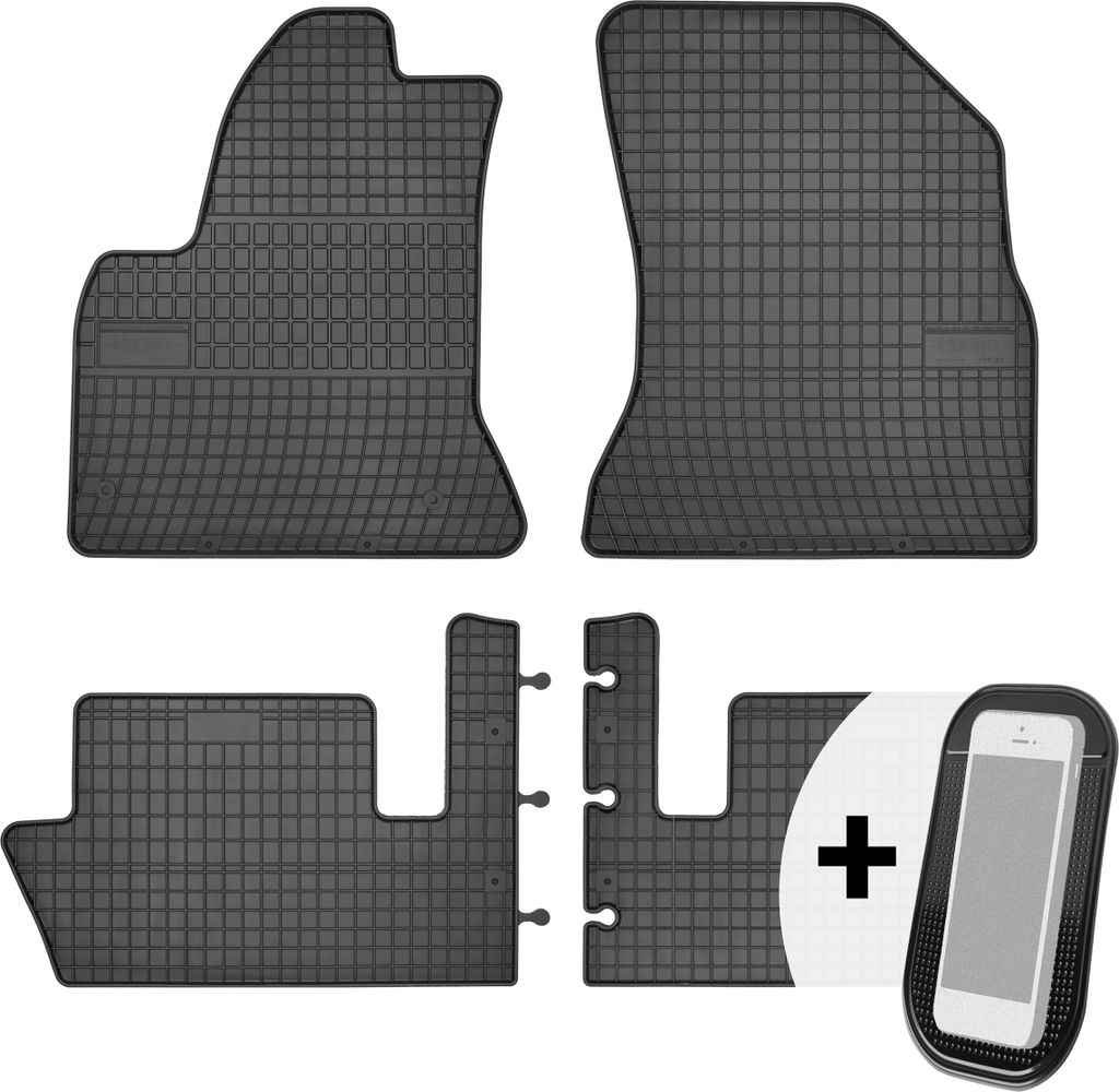 Gummimatten Auto Fußmatten Automatten Passgenau 4-teilig Set - passend für Citroen C4 Picasso 2006-2013