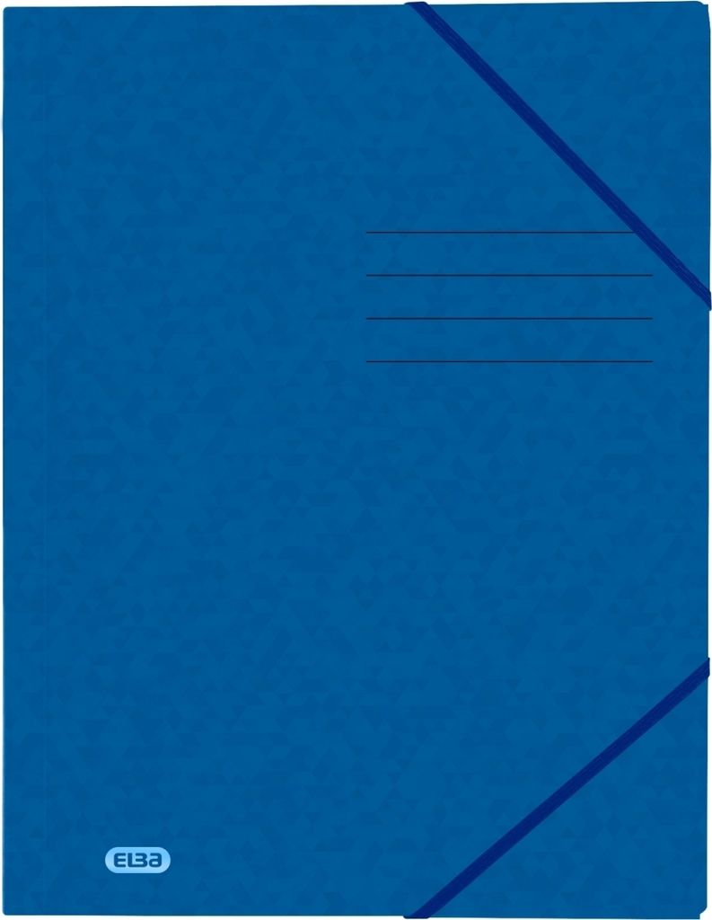 Eckspannmappe Top File+ A4 390g blau Packung mit 10 Stück