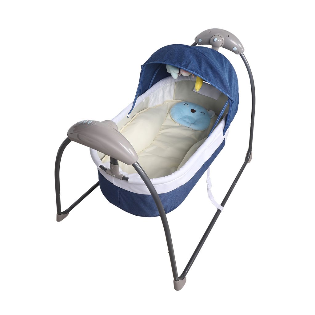 Luxus Babyschaukel elektrisch Babywippe Baby Schaukel Wiege Wippe Babywiege 