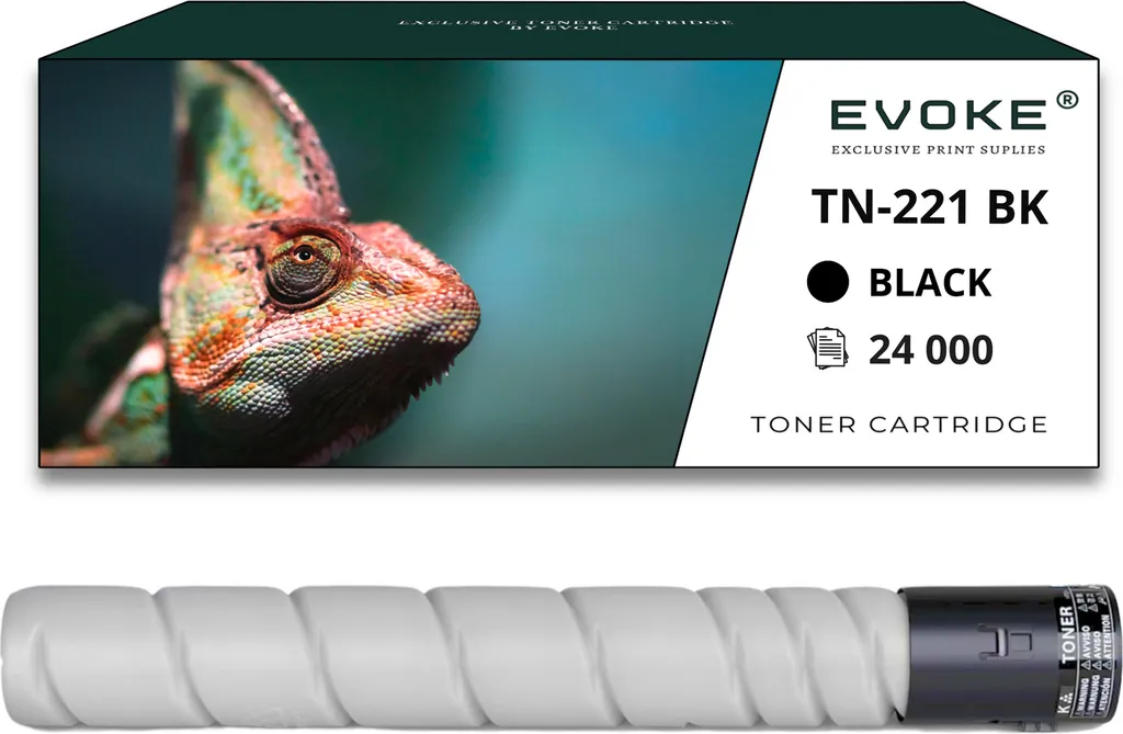 Toner per Konica Minolta TN221K / A8K-TN221B TN221K / A8K3150 Nero (nero) | Sostituzione per C227 C287