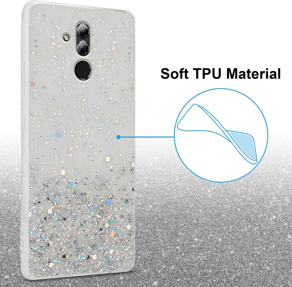 Mixroom Cover TPU Morbida Per Huawei Mate 20 Lite - Custodia Silicone Con Stampa 'E74 Live To Love' - Antiurto E Antigraffio