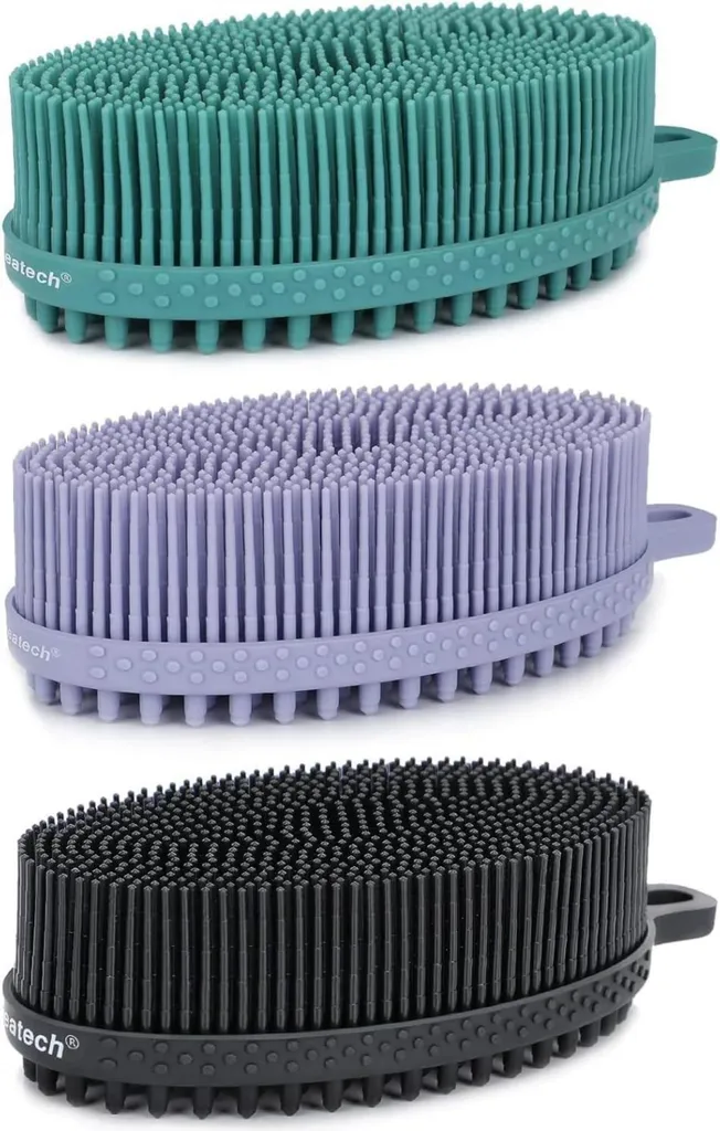 Accessoire Gommage Corps Silicone pour un Nettoyage Peau en Profondeur