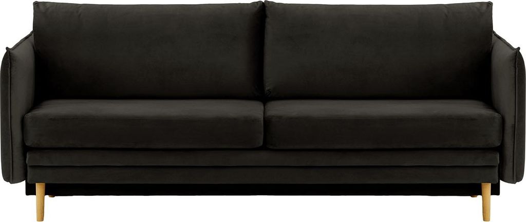 SLF24 - Schlafsofa Nimbus mit Stauraum - schwarz - Velluto 20