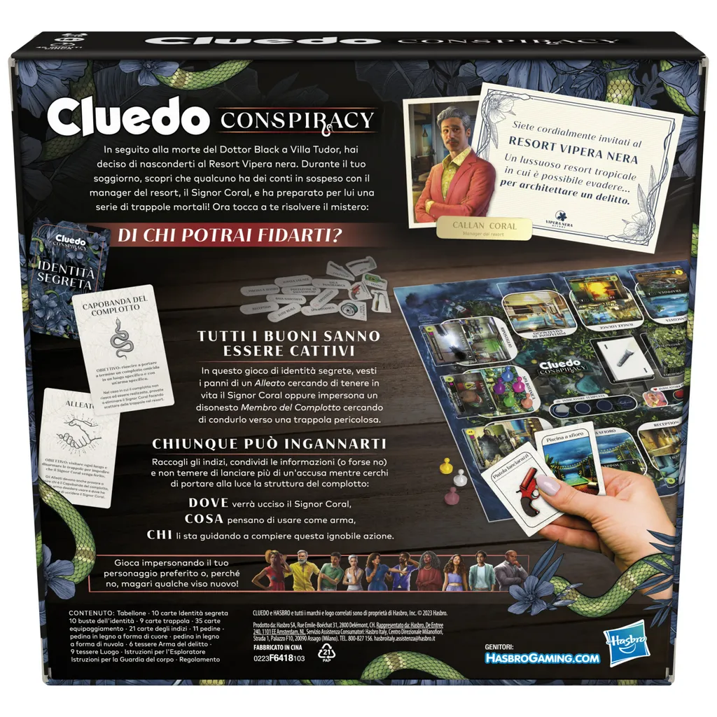 Cluedo Conspiracy avec Identités Secrètes : Jeu de Déduction Stratégique