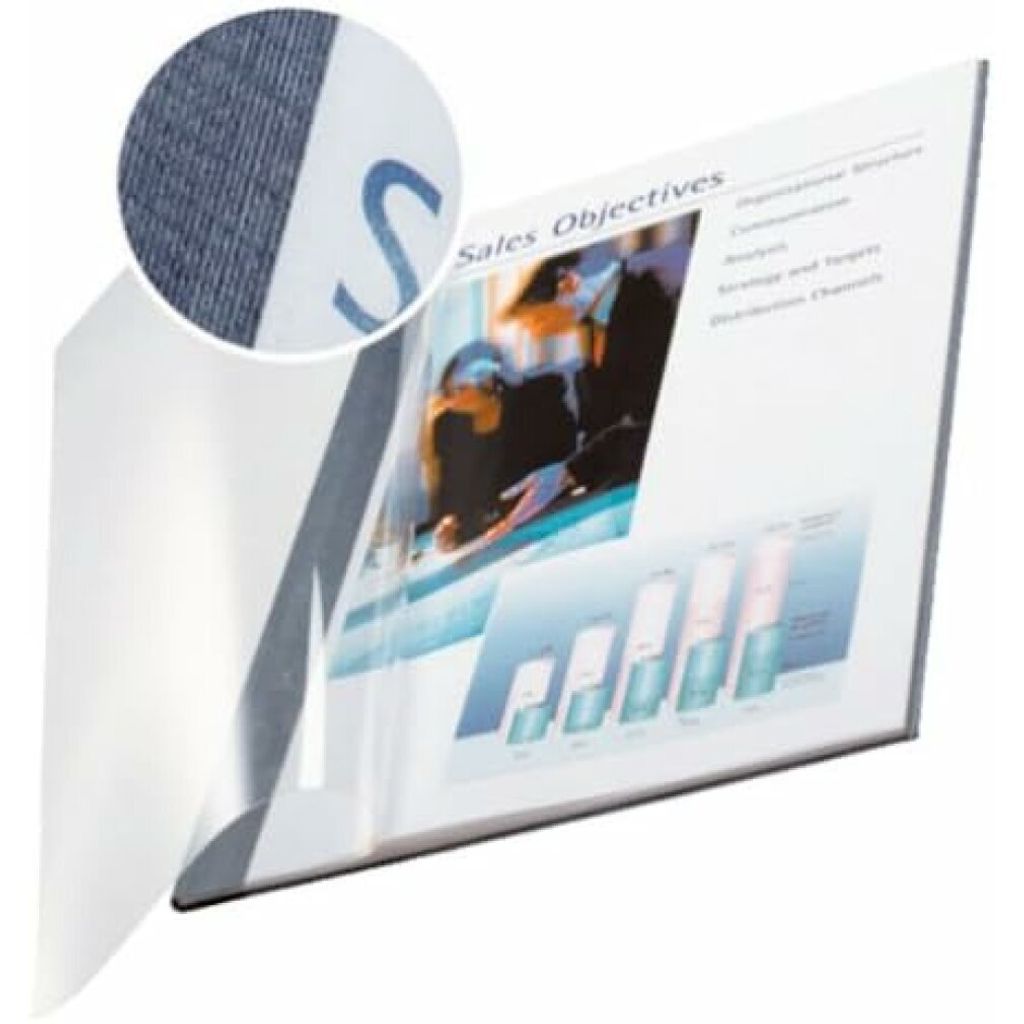 LEITZ Buchbindemappe impressBind A4 14 mm blau Soft Cover 10 Mappen