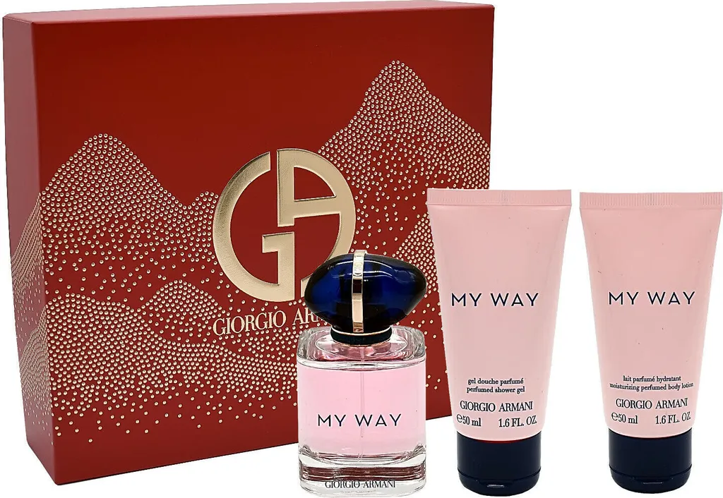 Coffret parfum My Way floral et hydratant format voyage 3 pièces