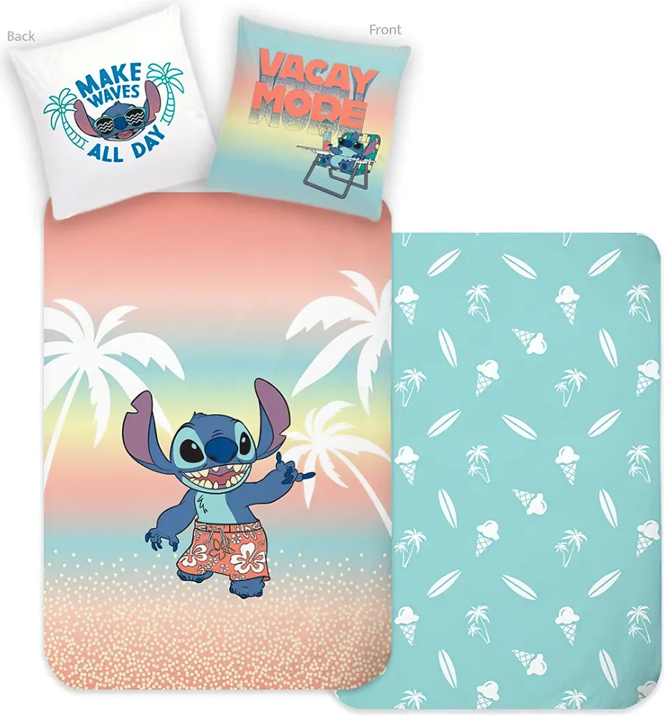 Literie Lilo et Stitch vacances - Adieu les nuits difficiles en coton doux - 2