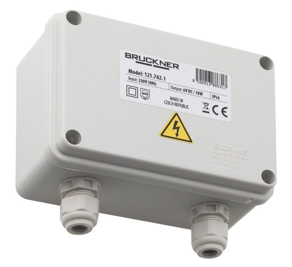 Bruckner Stromversorgung 230V /6V DC (1-10 Urinalspüler)