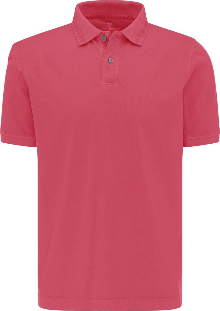 Fynch-Hatton Polo Shirt, Basic mit Polokragen mit Zweiknopfleiste