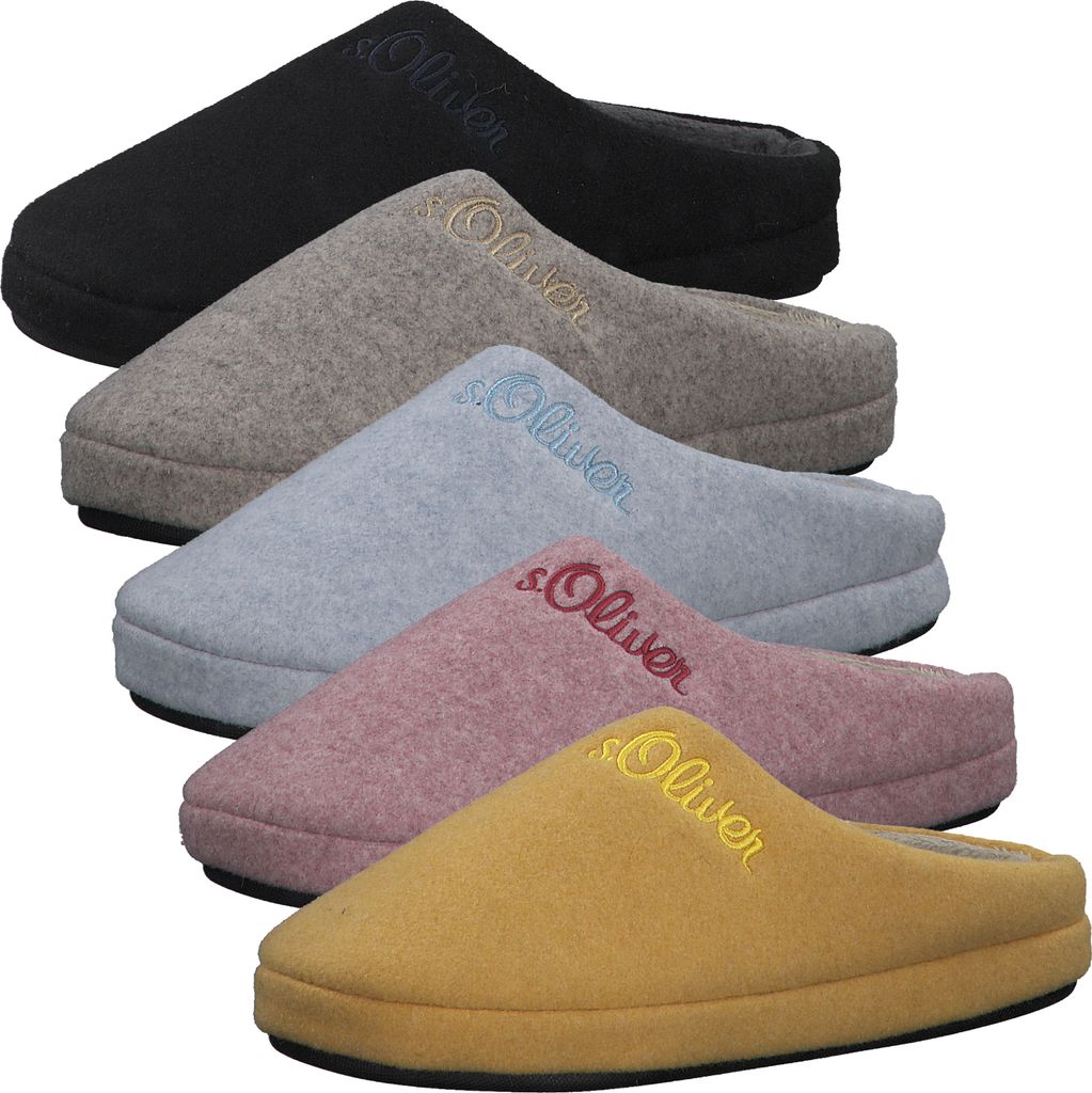 s.Oliver Damen Pantoffeln Hausschuhe Warmfutter 5-27106-37, Produktbild 