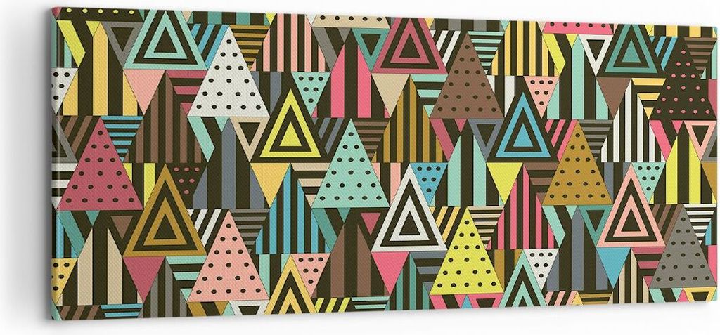 Bild auf Leinwand - Leinwandbild - Abstraktion modern - 100x40cm - Wand Bild - Wanddeko - Leinwanddruck - Bilder - Kunstdruck - Wanddekoration - Le...