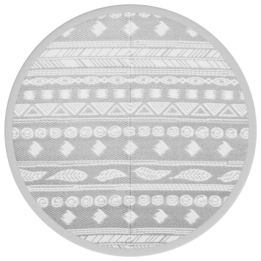 Outdoor-Teppich ARAKIL Grau Ø160 cm PP