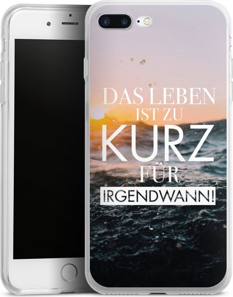 DeinDesign Handyhülle für Apple iPhone 7 Plus Silikon Hülle Case Smartphone Schutzhülle Meer Statement Spruch