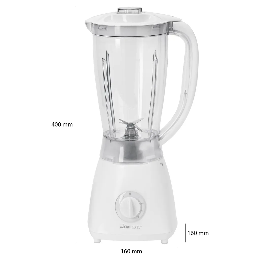 Blender Mixeur universel Clatronic UM 3470 Blanc 1,5L 500W Puissant
