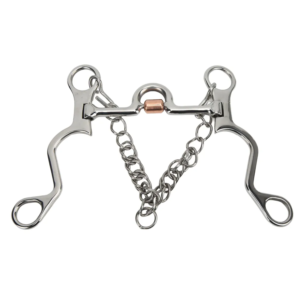 Mors Pelham articulé idéal pour CSO et chevaux puissants en inox brossé