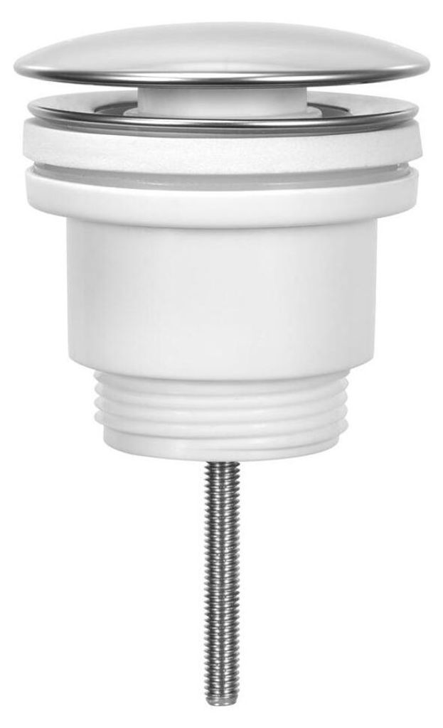 Ablaufgarnitur 5/4“, klick-klack, großer Stopfen, 5-46mm, ABS/Edelstahl