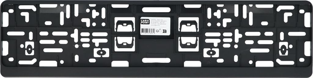 Carpoint Kennzeichenhalter Click + Text Rand