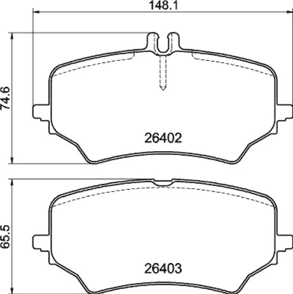 Plaquettes de frein arrière HELLA pour modèles sans pack sport AMG série