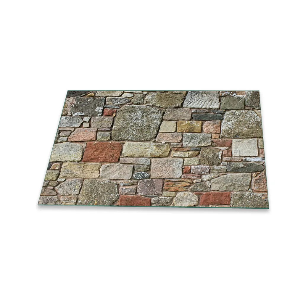 Piastra Copri Piano 80x52 in Vetro Temperato Antigraffio Grigio