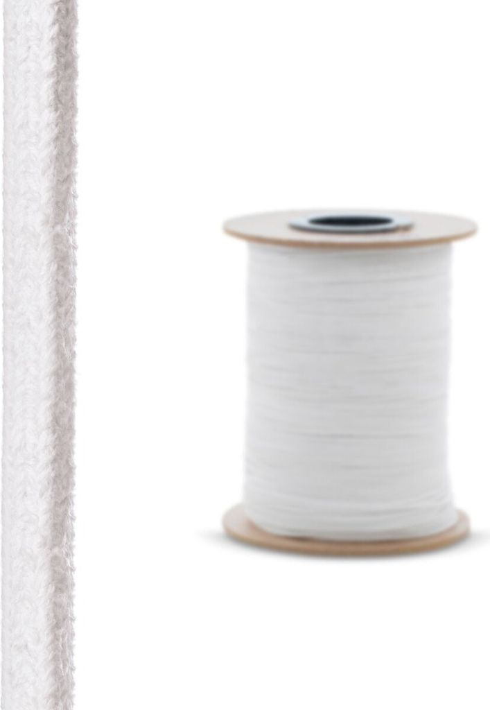 STEIGNER Ofendichtschnur Kamindichtung aus KERAMIKFASERN, hitzebeständig bis 1260°C, 1,5m, 20x20mm, SKD01-20