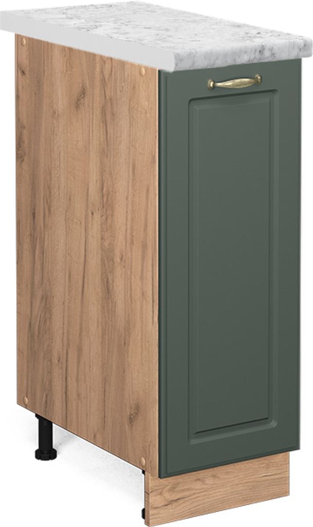 Apothekerschrank Vicco Fame-Line Grün-Gold Landhaus 30 cm , Produktbild 