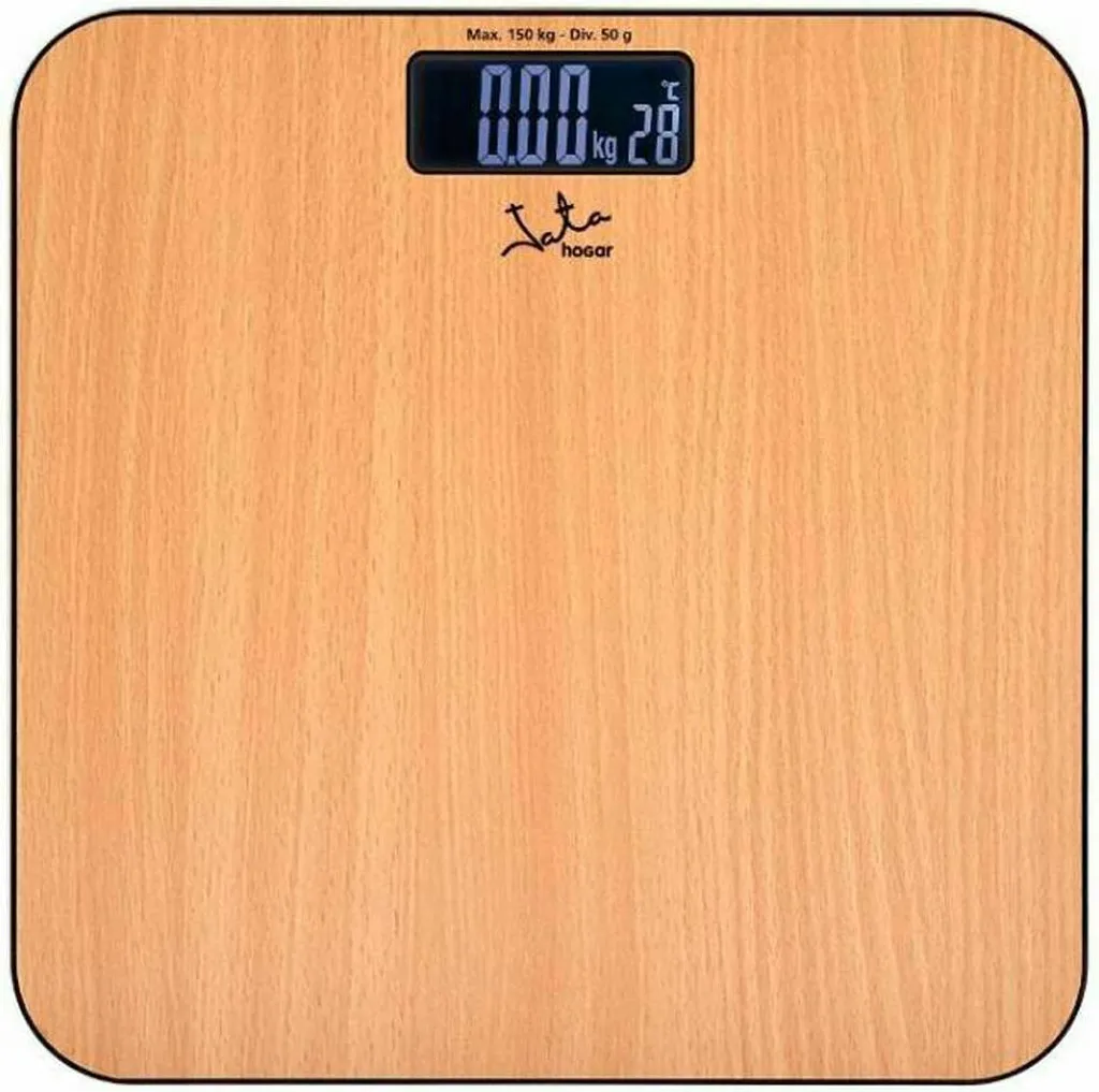 Pèse-personne Jata Hogar MOD. 498 avec surface stratifiée marron