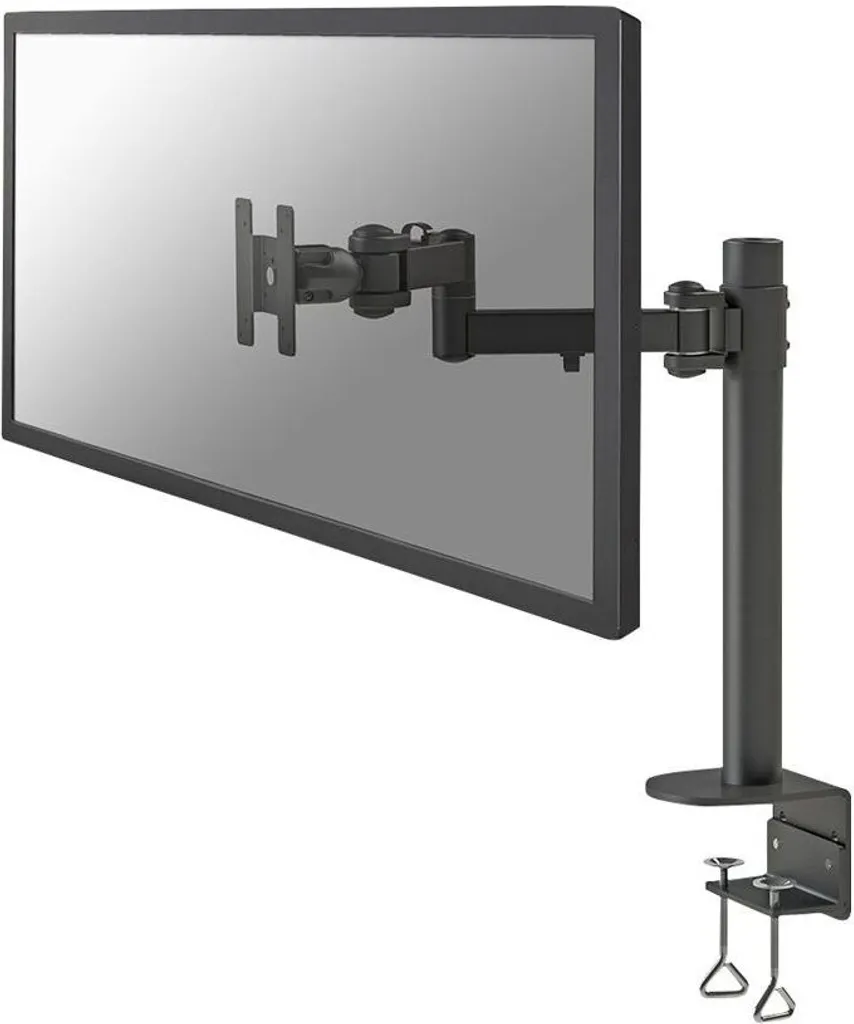 Support de Moniteur pour Télétravail 10-30 Pouces Orientable Noir Robuste - 4